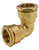 Raccord laiton pour tube PE - coude 90° égal - Ø 25 - Arco